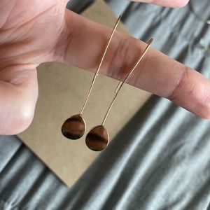 Gold drop earrings